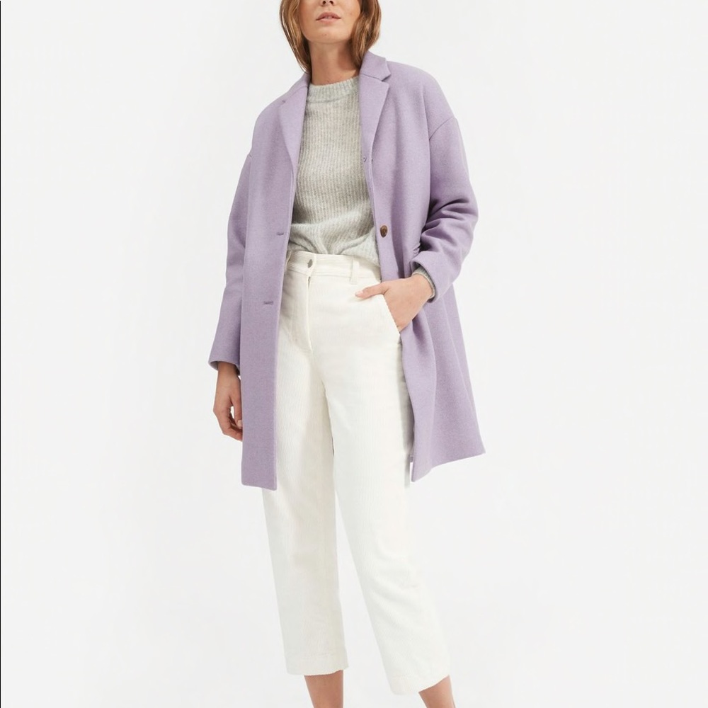 Everlane Cocoon Coat in Heather Lavender NWT
